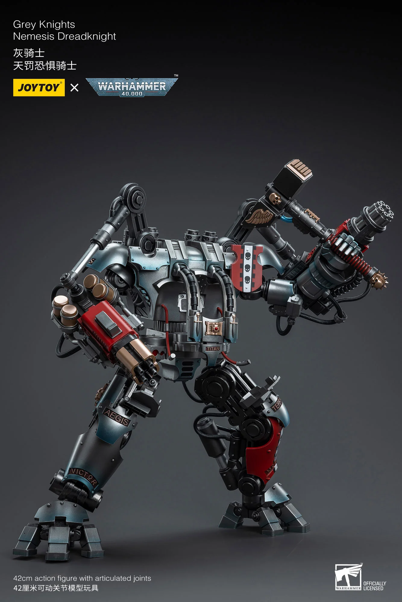 JOYTOY JT7592 Warhammer 40k 1: 18 Grey Knights Nemesis Dreadknight - JOYTOY WORLD