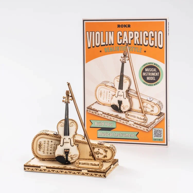 Robotime TG604K ROKR Violin Capriccio Model 3D Wooden Puzzle - JOYTOY WORLD