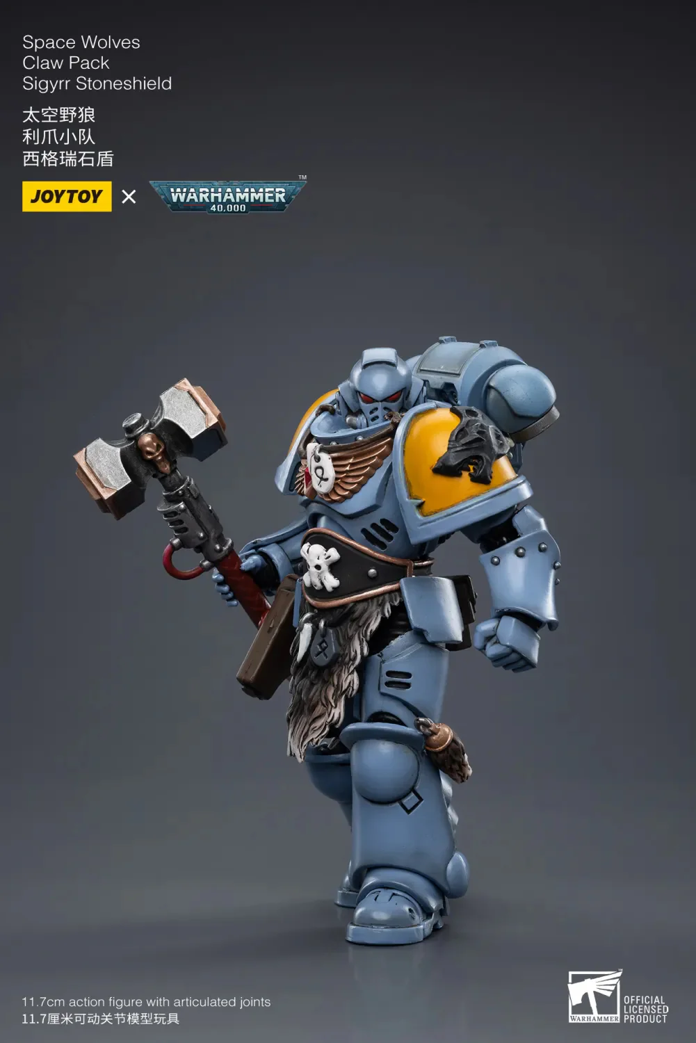 JOYTOY JT3792 Warhammer 40k 1: 18 Space Wolves Claw Pack Sigyrr Stoneshield - JOYTOY WORLD