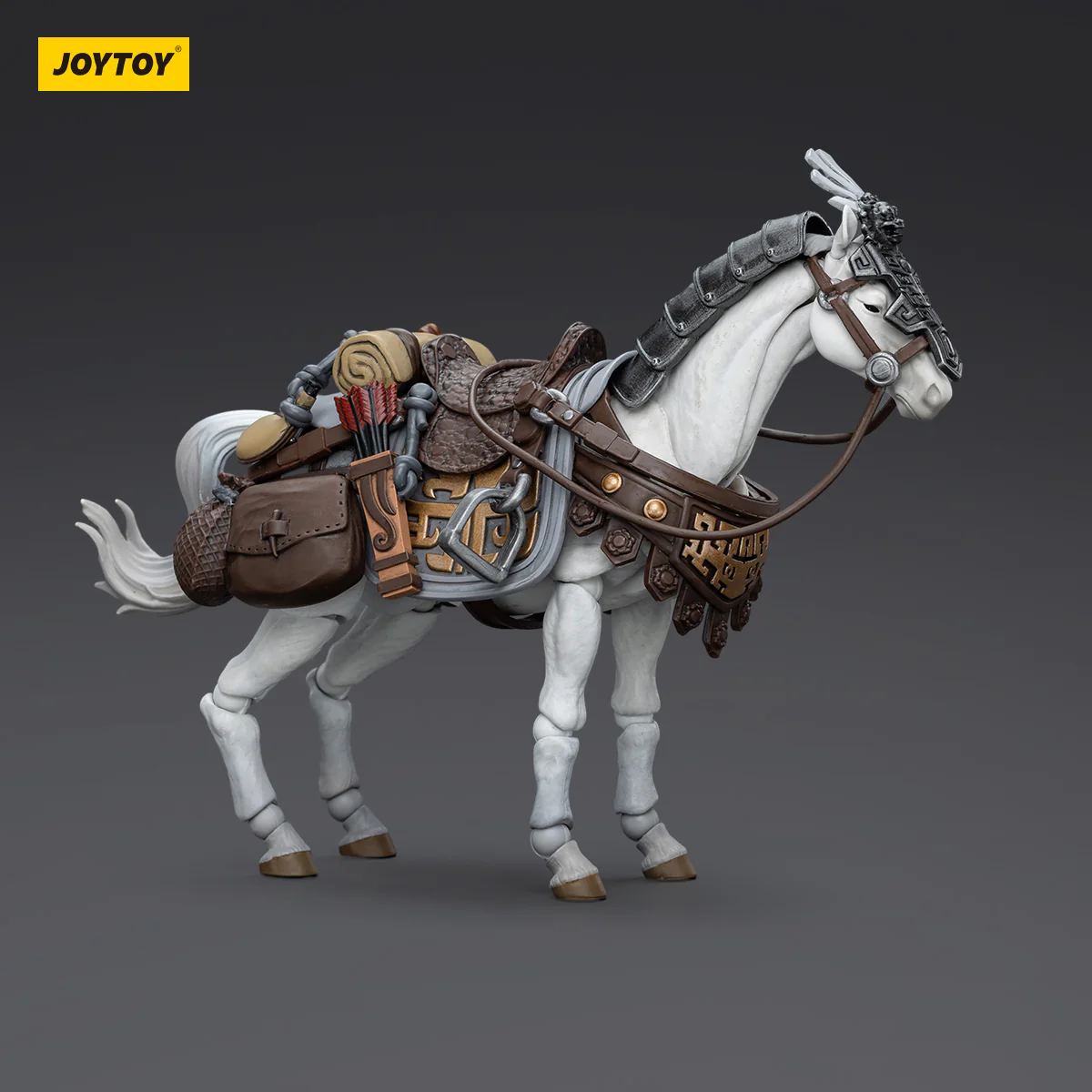 JOYTOY JT5901 6045 1:18 Dark Source-JiangHu Northern Hanland Empire White Feather Snowfield Archery Cavalry and White Feather Armored Horse - JOYTOY WORLD