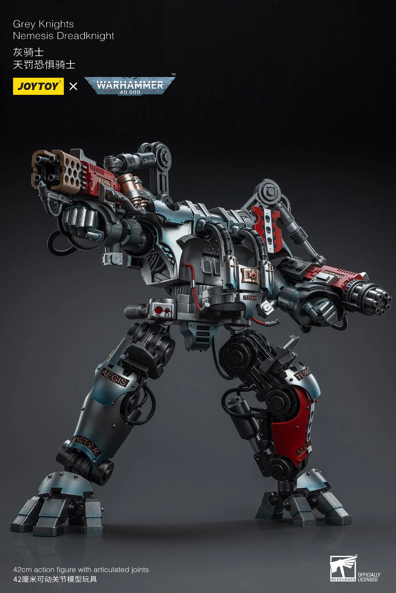 JOYTOY JT7592 Warhammer 40k 1: 18 Grey Knights Nemesis Dreadknight - JOYTOY WORLD