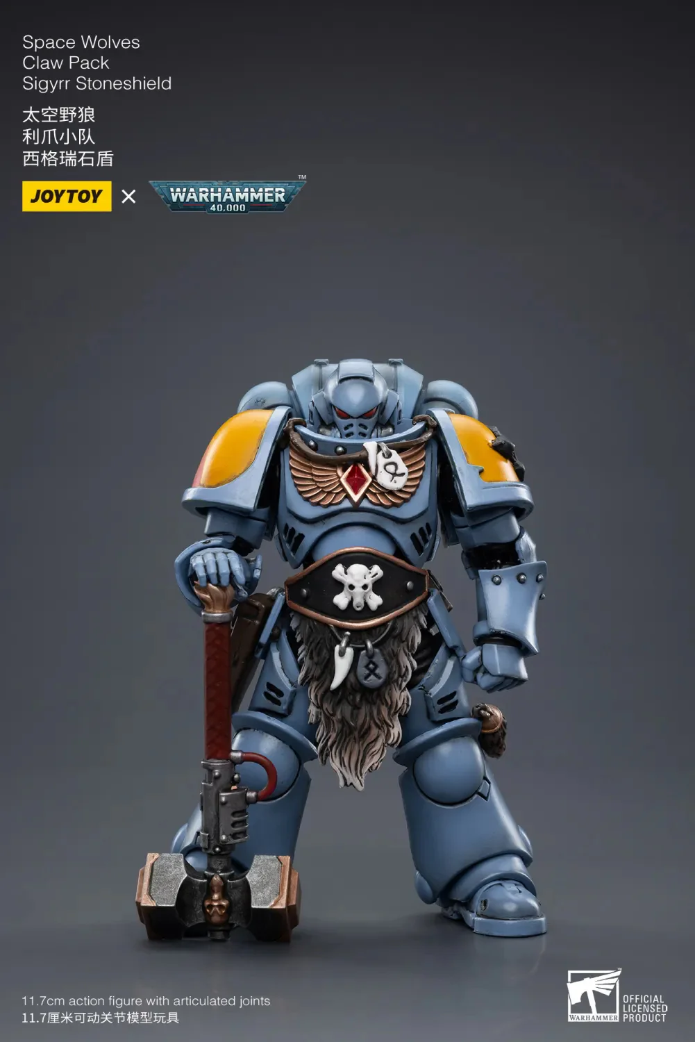 JOYTOY JT3792 Warhammer 40k 1: 18 Space Wolves Claw Pack Sigyrr Stoneshield - JOYTOY WORLD