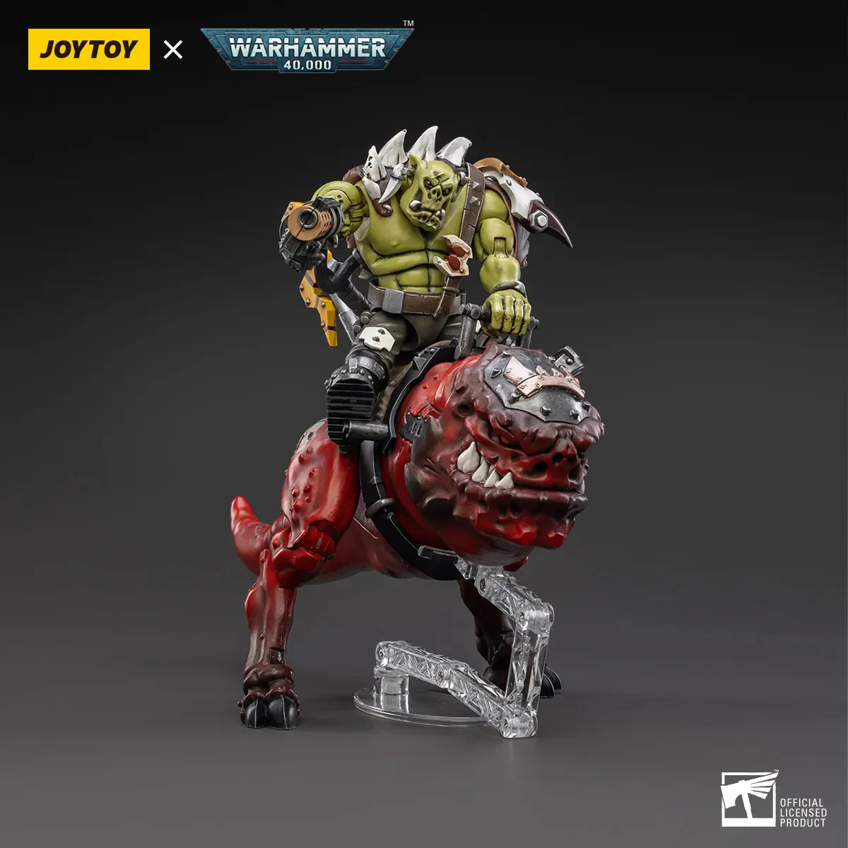 JOYTOY JT3112 Warhammer 40k 1: 18 Orks Squighog Nob On Smasha Squig - JOYTOY WORLD