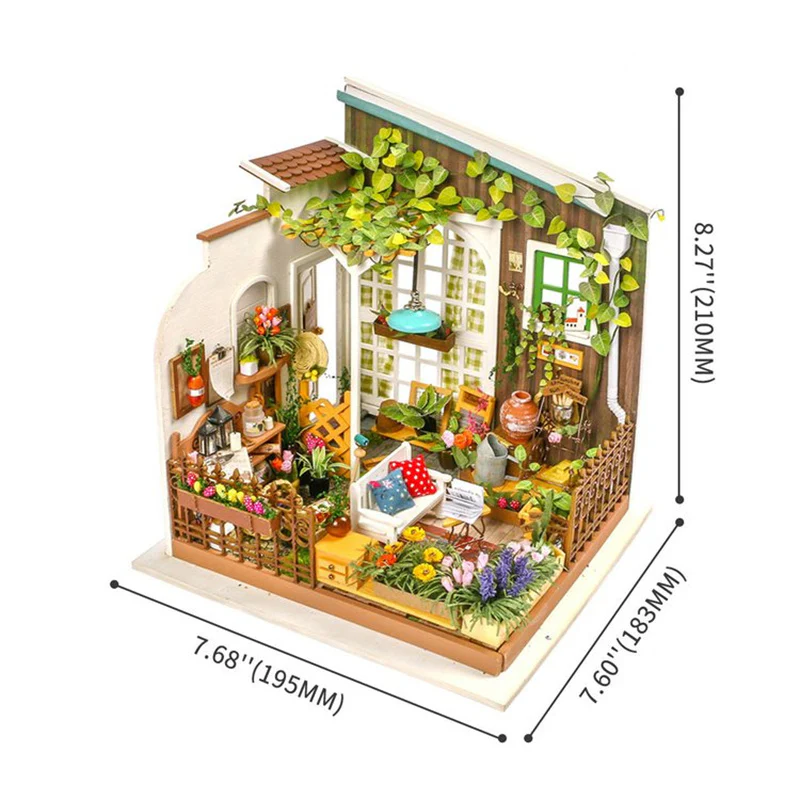 Robotime DG108 Rolife Miller's Garden DIY Miniature House Kit - JOYTOY WORLD