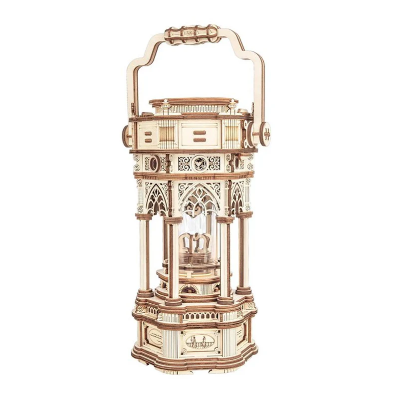 Robotime AMK61 ROKR Victorian Lantern Mechanical Music Box - JOYTOY WORLD