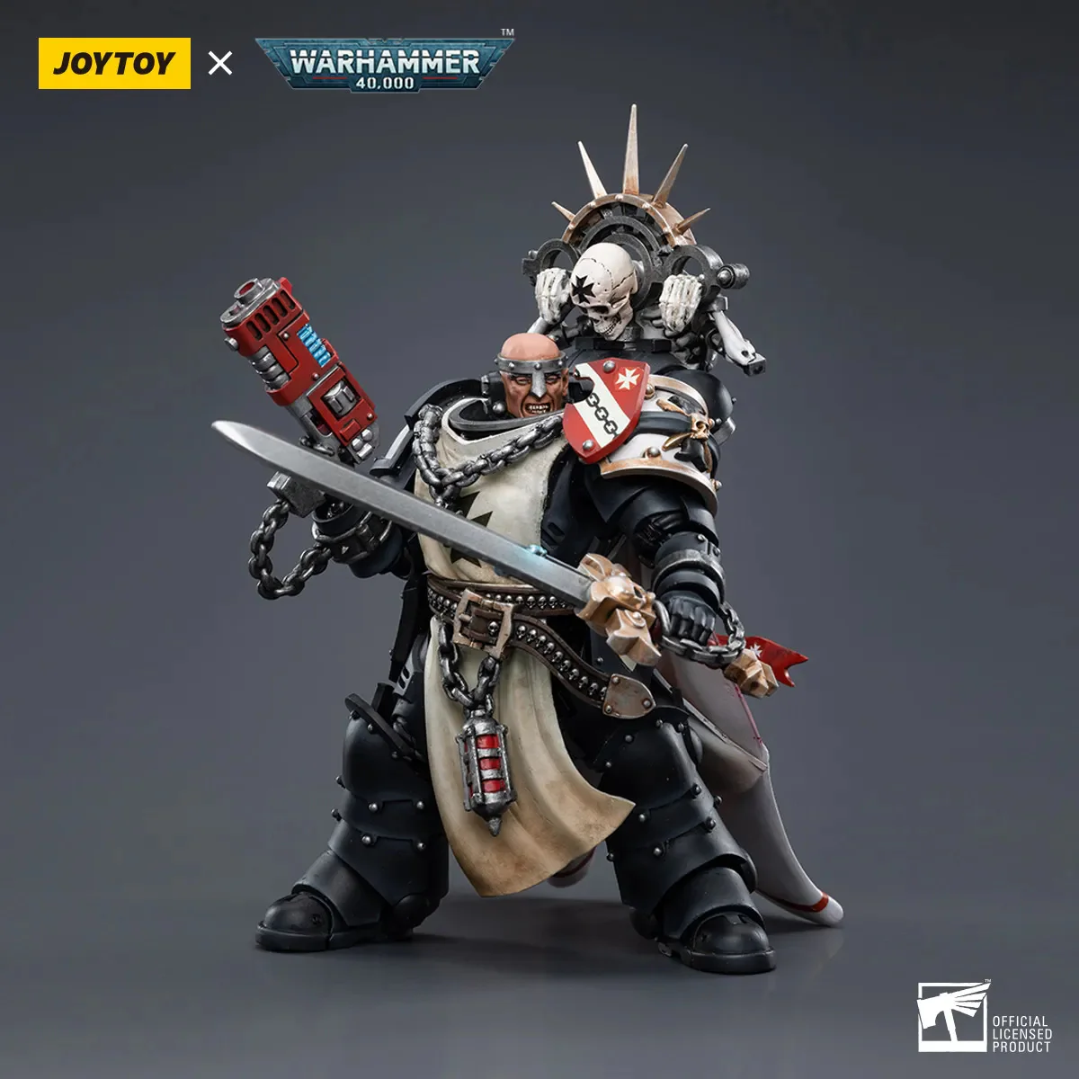 JOYTOY Warhammer 40k 1: 18 Black Templars Marshal Primaris Sword Brethren and Emperors Champion - JOYTOY WORLD