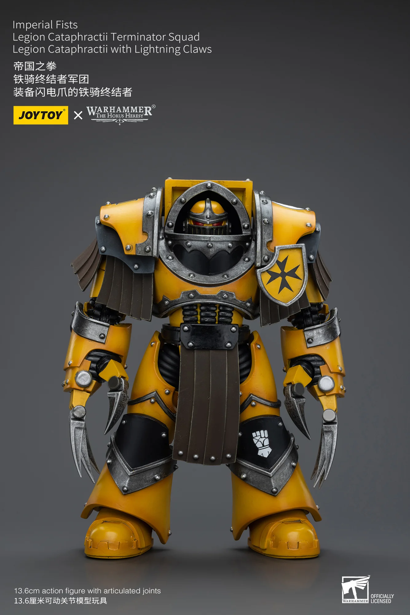JOYTOY Warhammer The Horus Heresy 1:18 Imperial Fists Legion Cataphractii Terminator Squad - JOYTOY WORLD