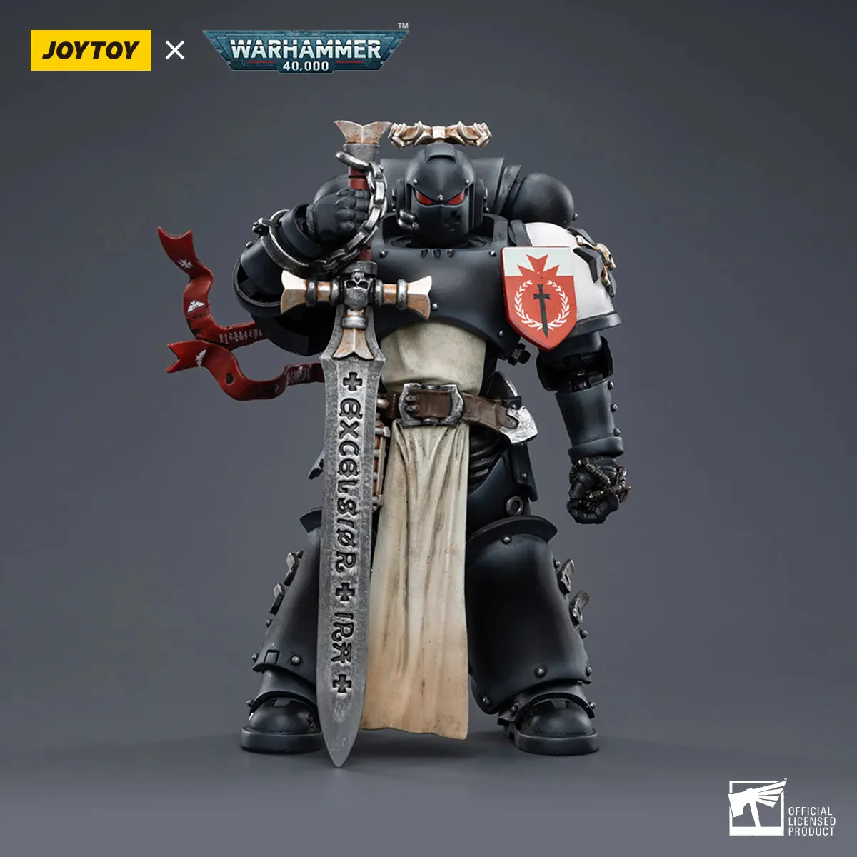 JOYTOY Warhammer 40k 1: 18 Black Templars Marshal Primaris Sword Brethren and Emperors Champion - JOYTOY WORLD