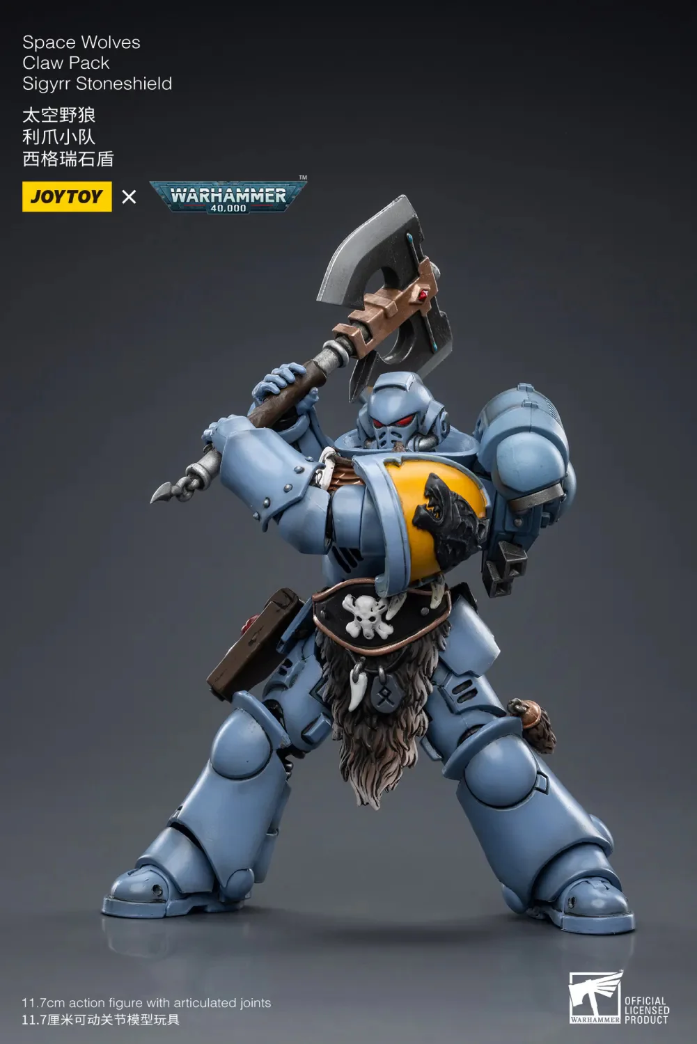 JOYTOY JT3792 Warhammer 40k 1: 18 Space Wolves Claw Pack Sigyrr Stoneshield - JOYTOY WORLD