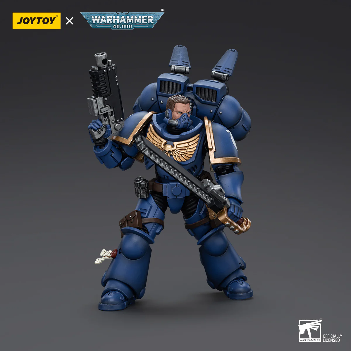 JOYTOY Warhammer 40k 1: 18 Ultramarines Jump Pack Intercessors - JOYTOY WORLD