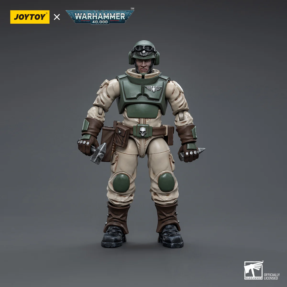 JOYTOY JT8841 Warhammer 40k 1: 18 Cadia Stands Astra Militarum Ordnance Team with Malleus Rocket Launcher Ordnance Brigade - JOYTOY WORLD