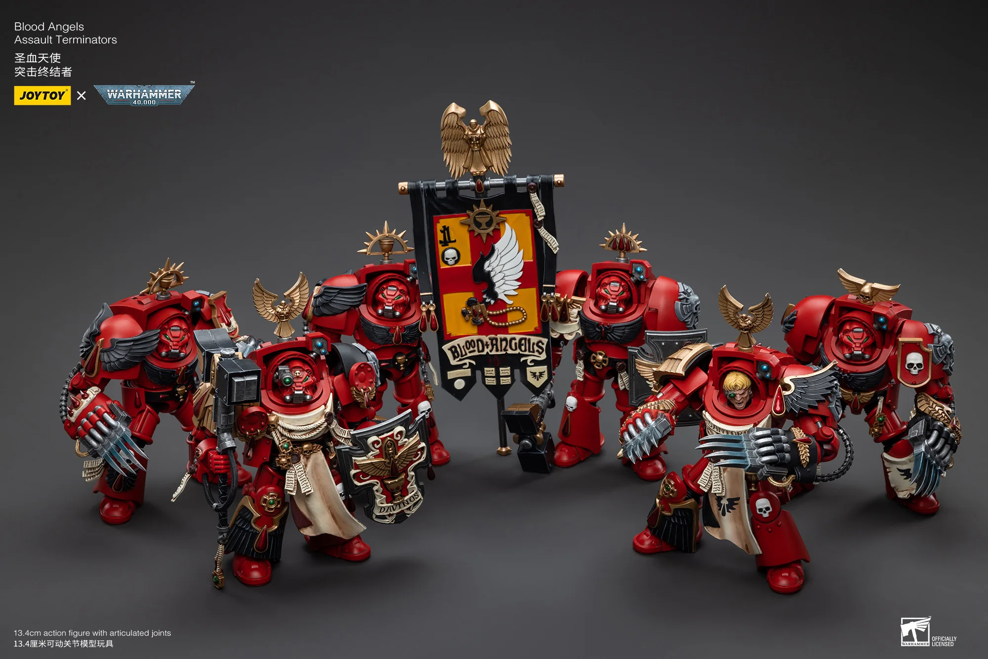 JOYTOY Warhammer 40k 1: 18 Blood Angels Assault Terminators - JOYTOY WORLD