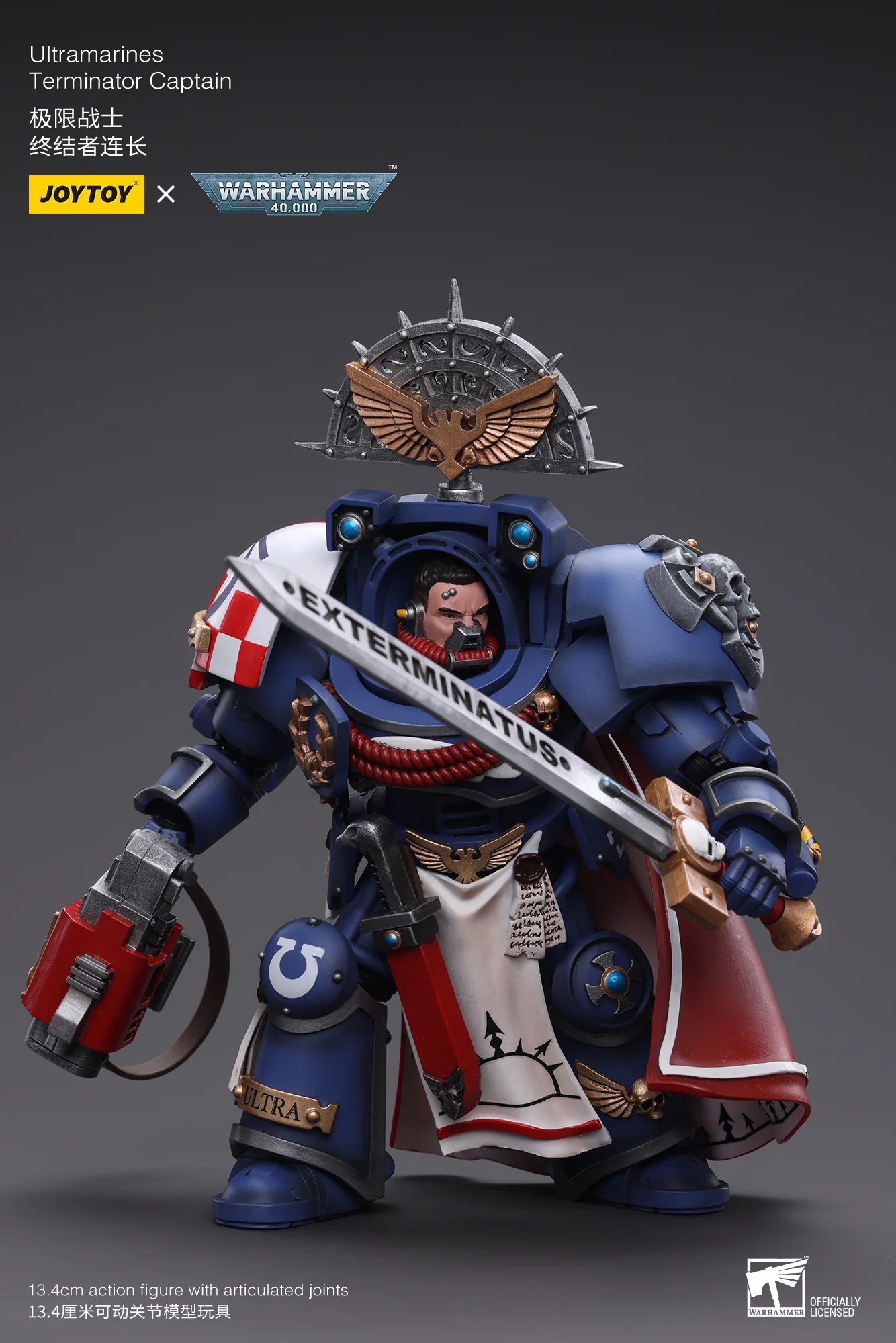 JOYTOY JT6458 Warhammer 40k 1: 18 Ultramarines Terminator Captain - JOYTOY WORLD