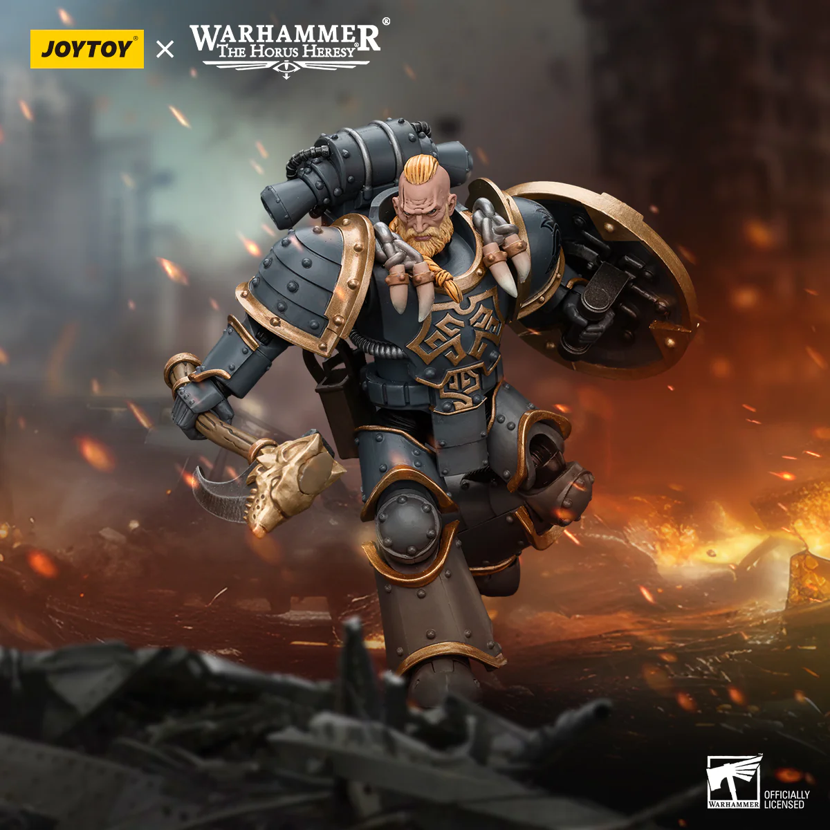 JOYTOY Warhammer The Horus Heresy 1:18 Space Wolves Grey Slayer Pack - JOYTOY WORLD