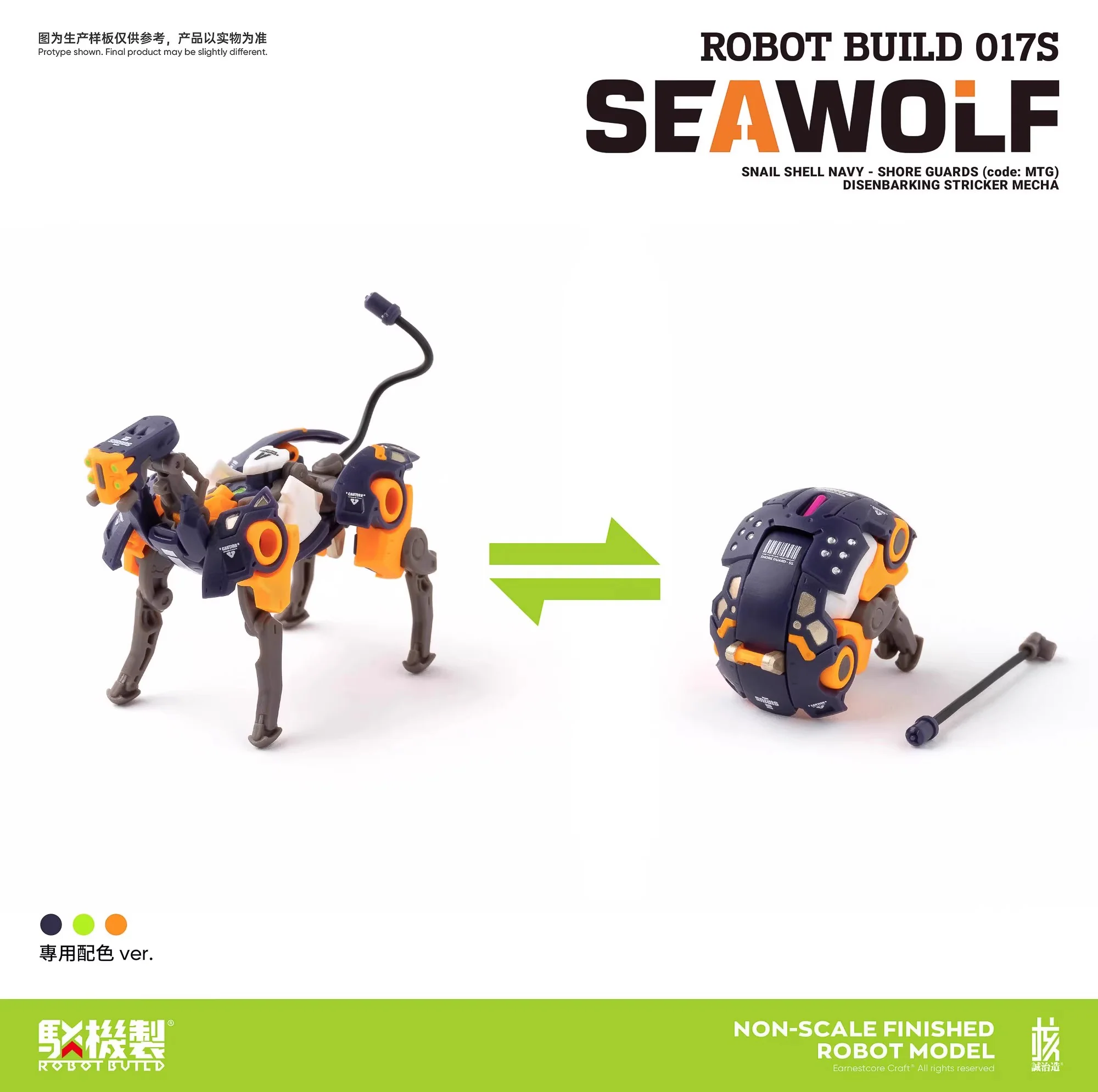 Earnestcore Craft Robot Build Project S017S Seawolf - JOYTOY WORLD