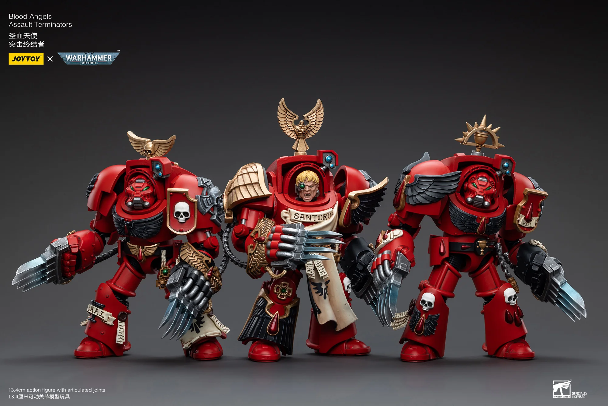 JOYTOY Warhammer 40k 1: 18 Blood Angels Assault Terminators - JOYTOY WORLD