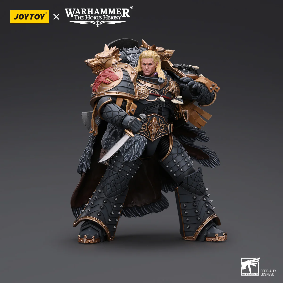 JOYTOY JT6137 Warhammer The Horus Heresy 1:18 Space Wolves Leman Russ Primarch of the VIth Legion - JOYTOY WORLD