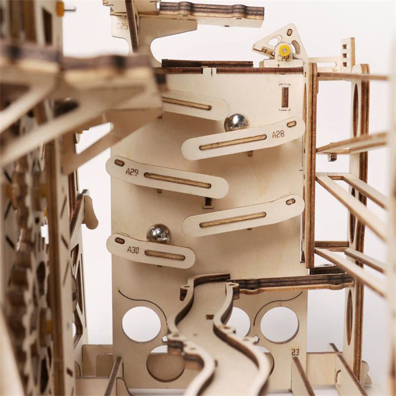 Robotime LG503 ROKR Marble Explorer Swingback Wall Marble Run - JOYTOY WORLD