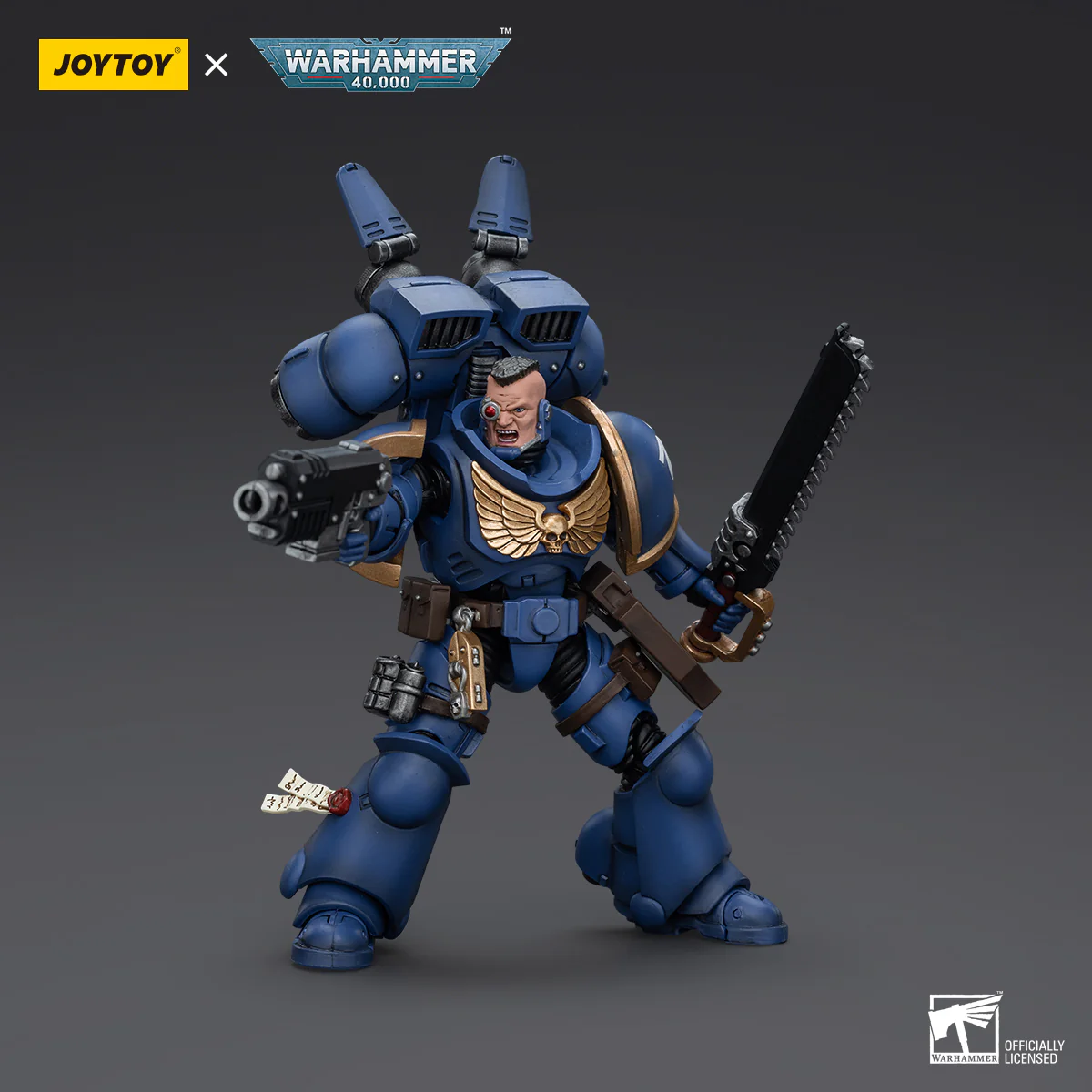 JOYTOY Warhammer 40k 1: 18 Ultramarines Jump Pack Intercessors - JOYTOY WORLD