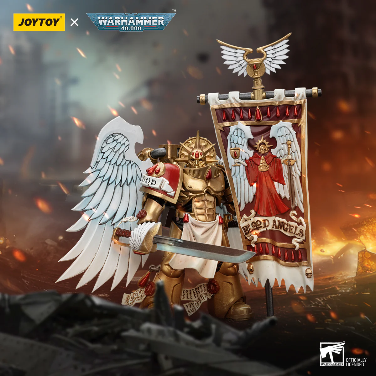 JOYTOY Warhammer 40k 1: 18 Blood Angels Sanguinary Guard - JOYTOY WORLD