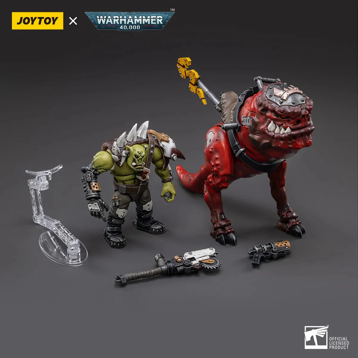 JOYTOY JT3112 Warhammer 40k 1: 18 Orks Squighog Nob On Smasha Squig - JOYTOY WORLD