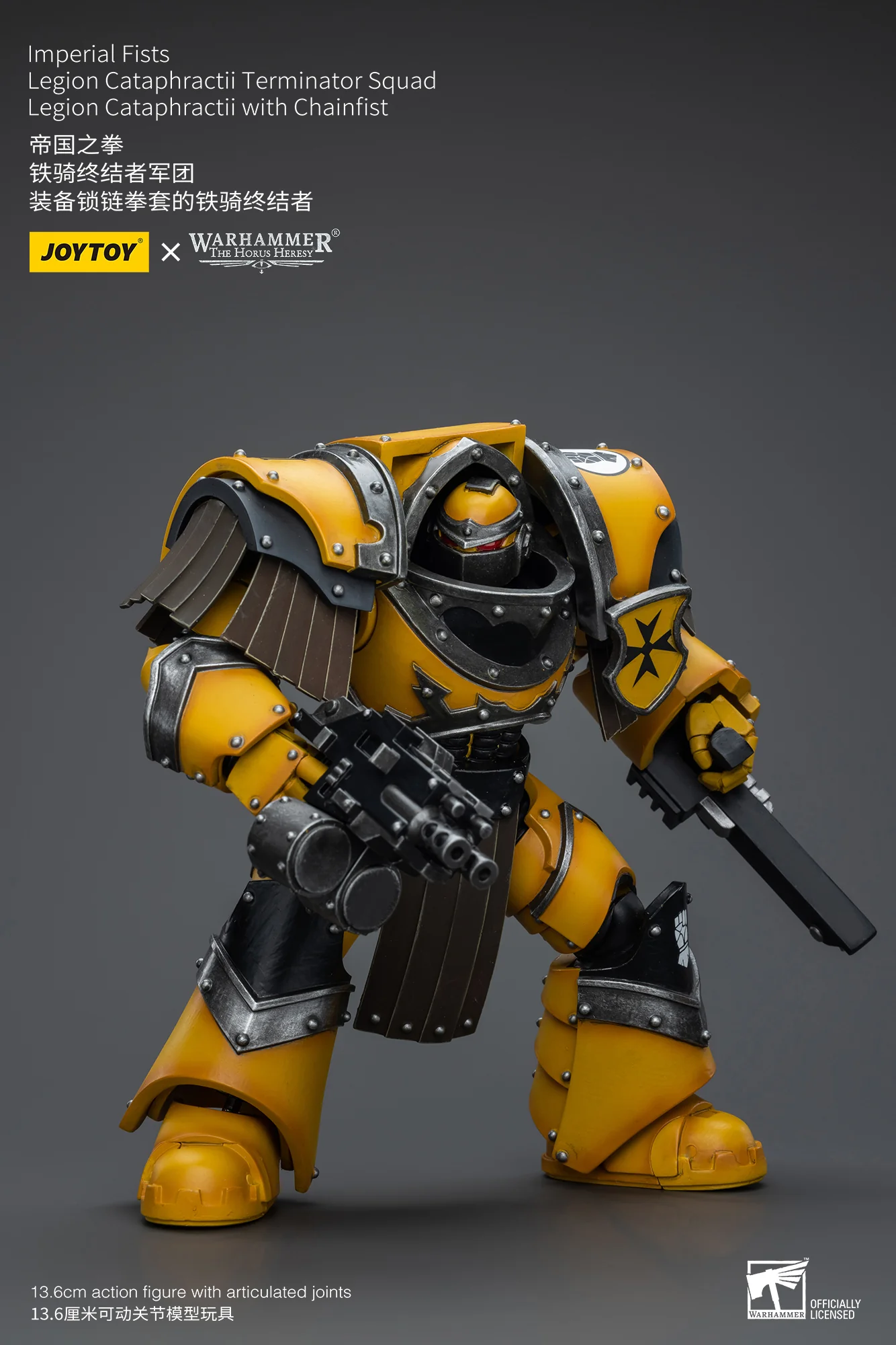 JOYTOY Warhammer The Horus Heresy 1:18 Imperial Fists Legion Cataphractii Terminator Squad - JOYTOY WORLD