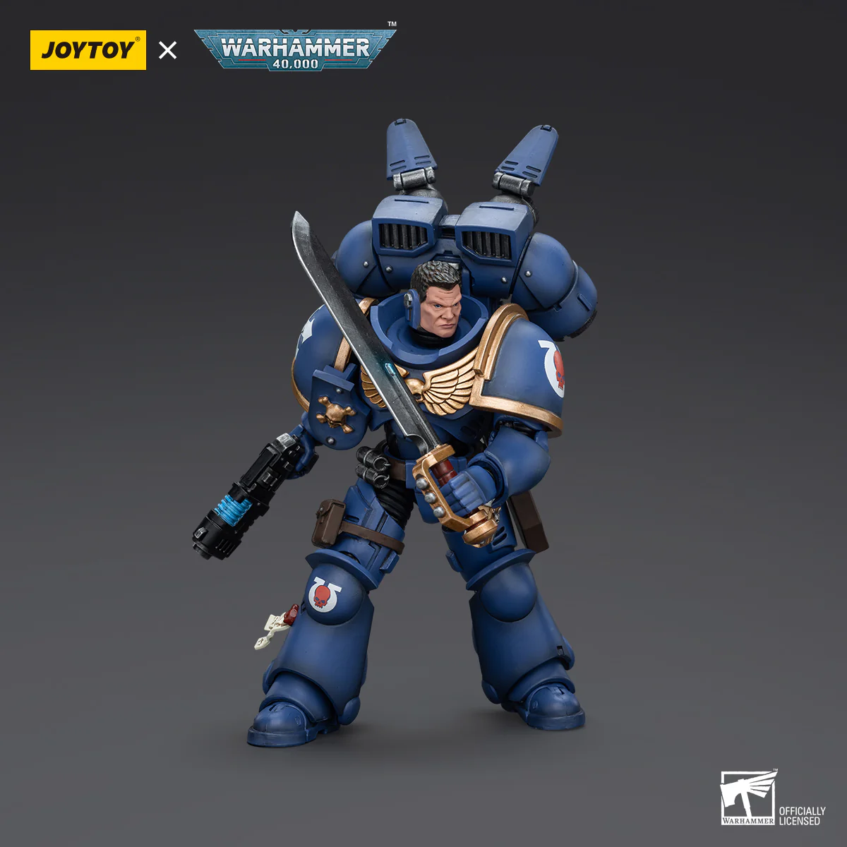 JOYTOY Warhammer 40k 1: 18 Ultramarines Jump Pack Intercessors - JOYTOY WORLD