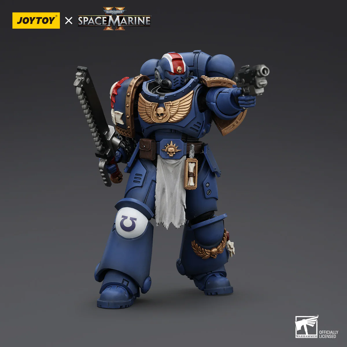 JOYTOY Warhammer 40k Space Marine 2 1: 18 Ultramarines Lieutenant Titus  Sergeant Gadriel and Brother Chairon - JOYTOY WORLD