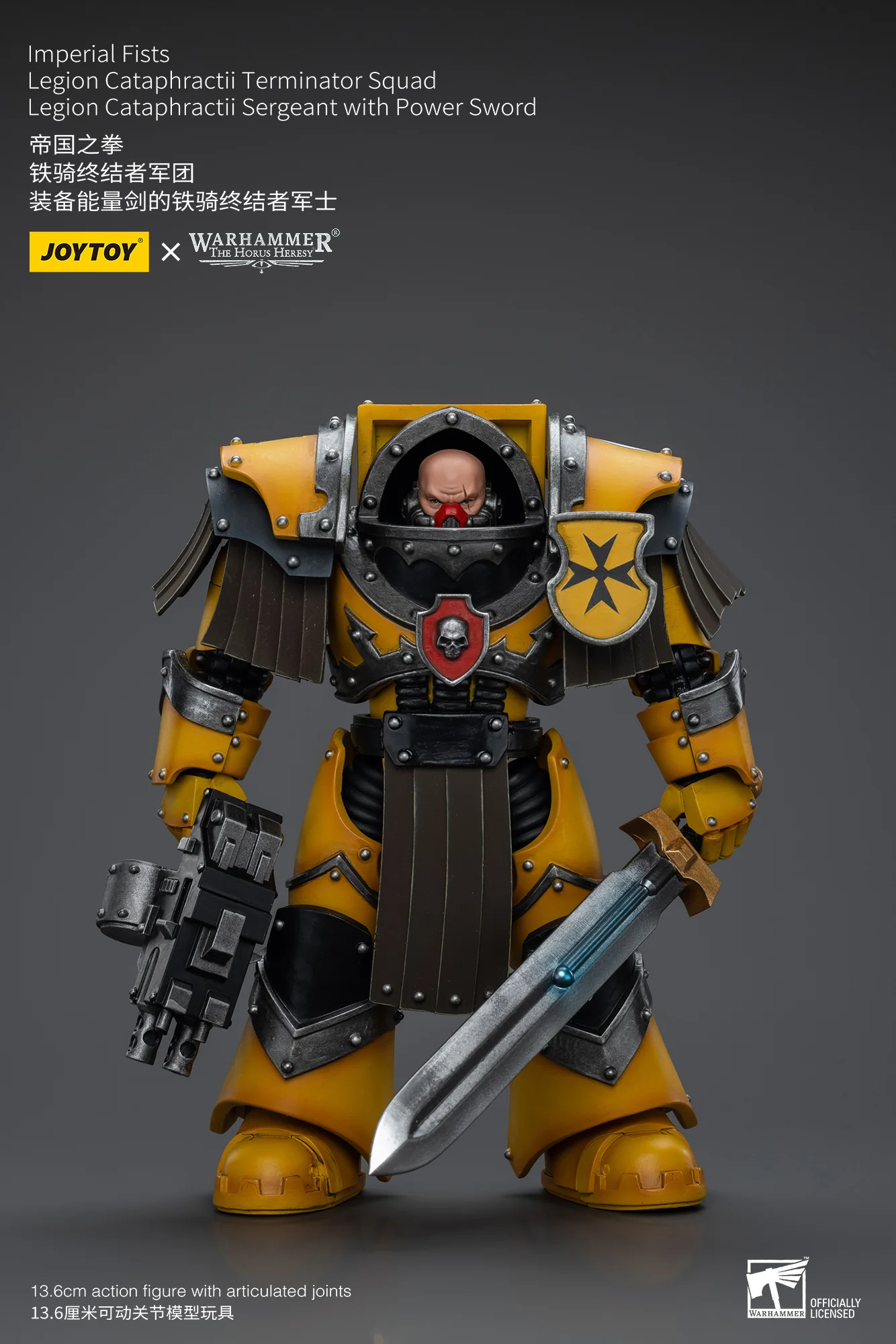 JOYTOY Warhammer The Horus Heresy 1:18 Imperial Fists Legion Cataphractii Terminator Squad - JOYTOY WORLD