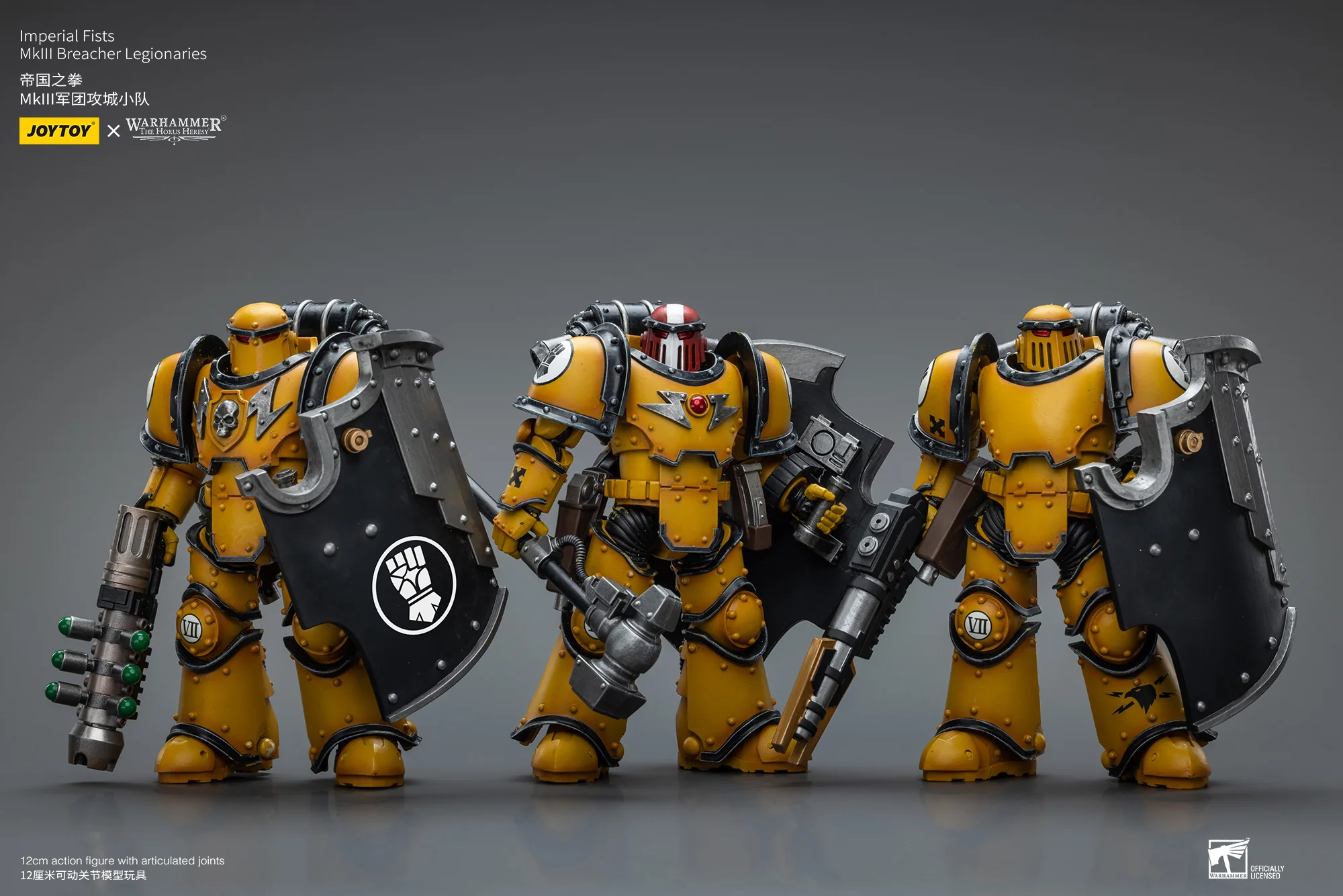 JOYTOY Warhammer The Horus Heresy 1:18 Imperial Fists Legion MkIII Breacher Squad - JOYTOY WORLD
