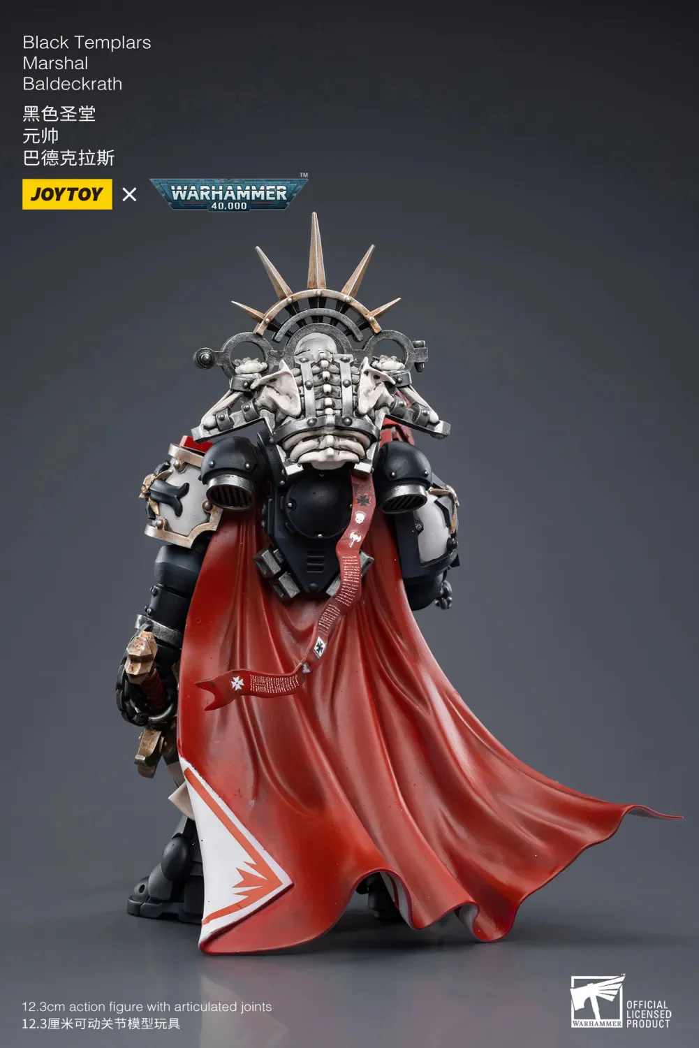 JOYTOY Warhammer 40k 1: 18 Black Templars Marshal Primaris Sword Brethren and Emperors Champion - JOYTOY WORLD