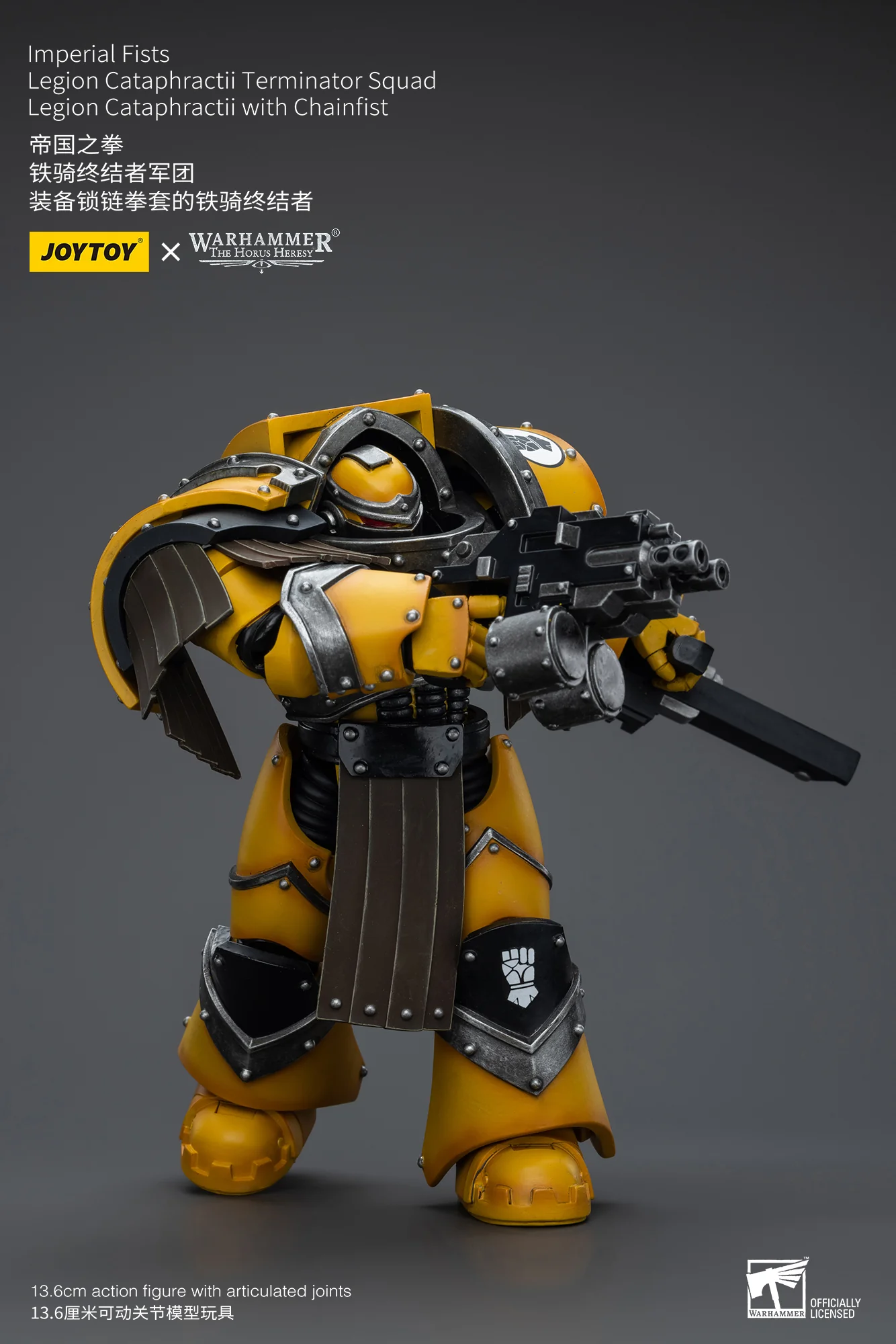JOYTOY Warhammer The Horus Heresy 1:18 Imperial Fists Legion Cataphractii Terminator Squad - JOYTOY WORLD