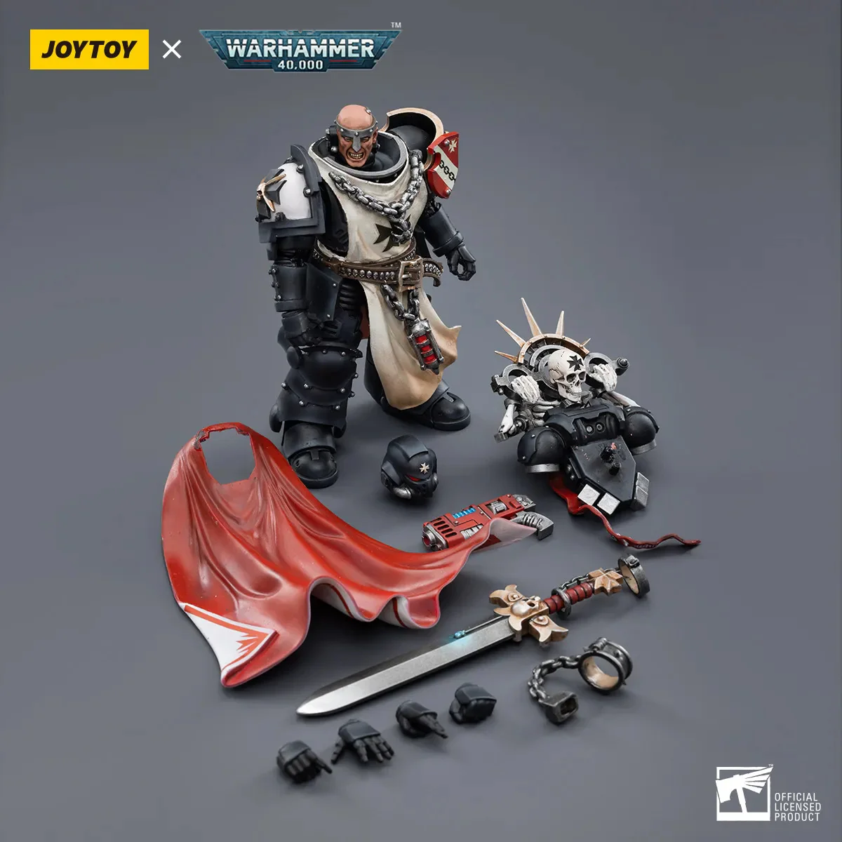 JOYTOY Warhammer 40k 1: 18 Black Templars Marshal Primaris Sword Brethren and Emperors Champion - JOYTOY WORLD