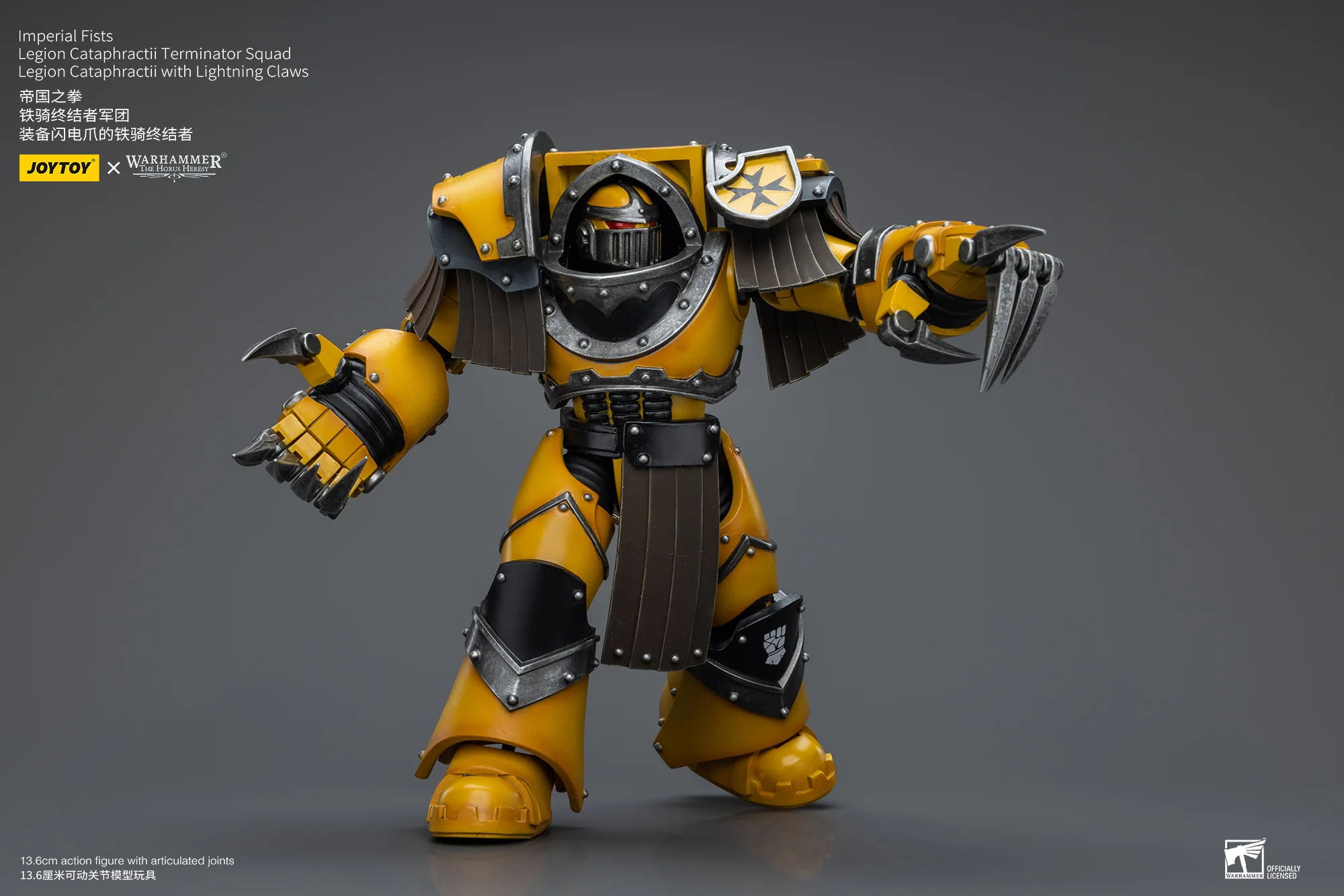 JOYTOY Warhammer The Horus Heresy 1:18 Imperial Fists Legion Cataphractii Terminator Squad - JOYTOY WORLD