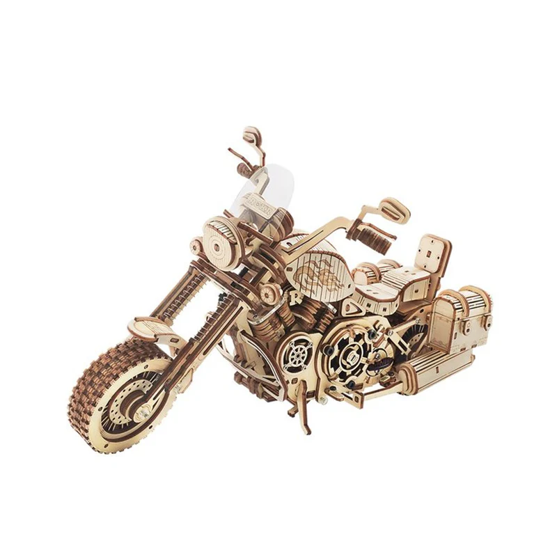 Robotime LK504 ROKR Cruiser Motorcycle 3D Wooden Puzzle - JOYTOY WORLD