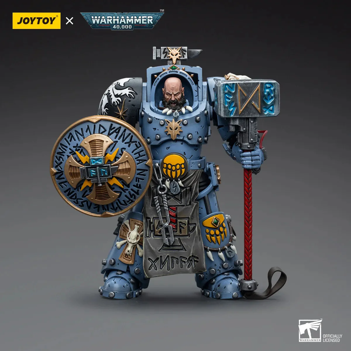 JOYTOY JT6878 Warhammer 40k 1: 18 Space Wolves Arjac Rockfist - JOYTOY WORLD