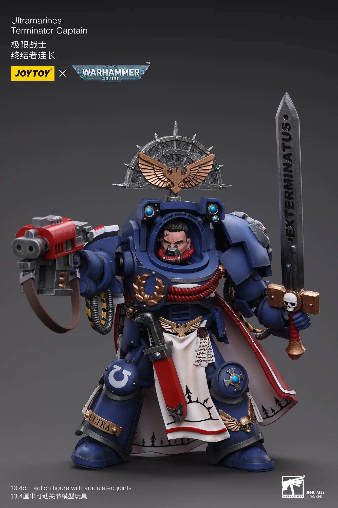 JOYTOY JT6458 Warhammer 40k 1: 18 Ultramarines Terminator Captain - JOYTOY WORLD