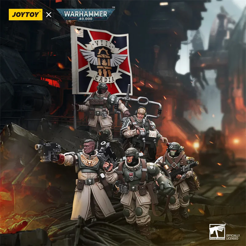 JOYTOY Warhammer 40k 1: 18 Astra Militarum Cadian Command Squad - JOYTOY WORLD