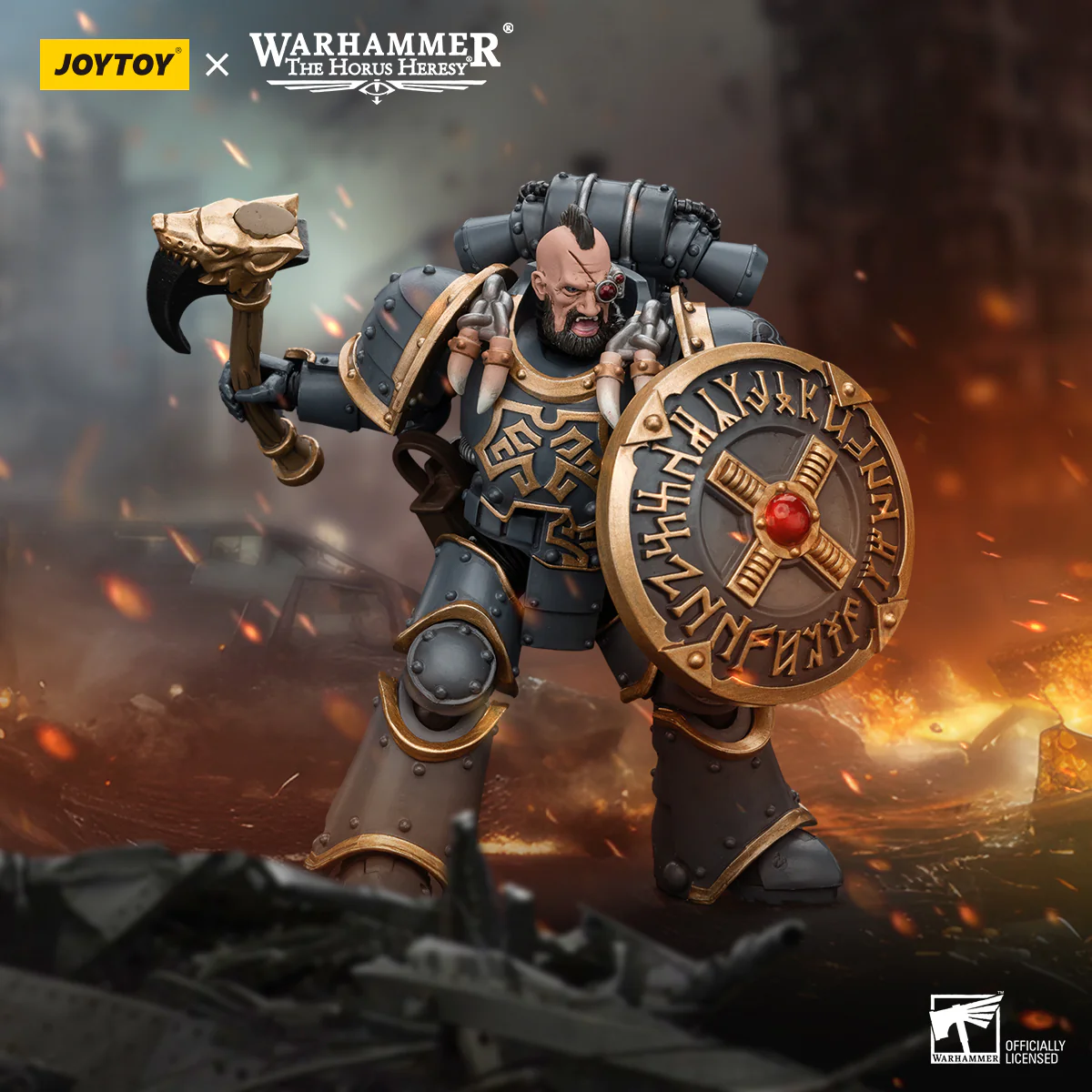 JOYTOY Warhammer The Horus Heresy 1:18 Space Wolves Grey Slayer Pack - JOYTOY WORLD