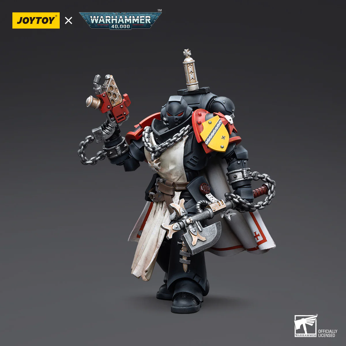 JOYTOY Warhammer 40k 1: 18 Black Templars Primaris Sword Brethren - JOYTOY WORLD