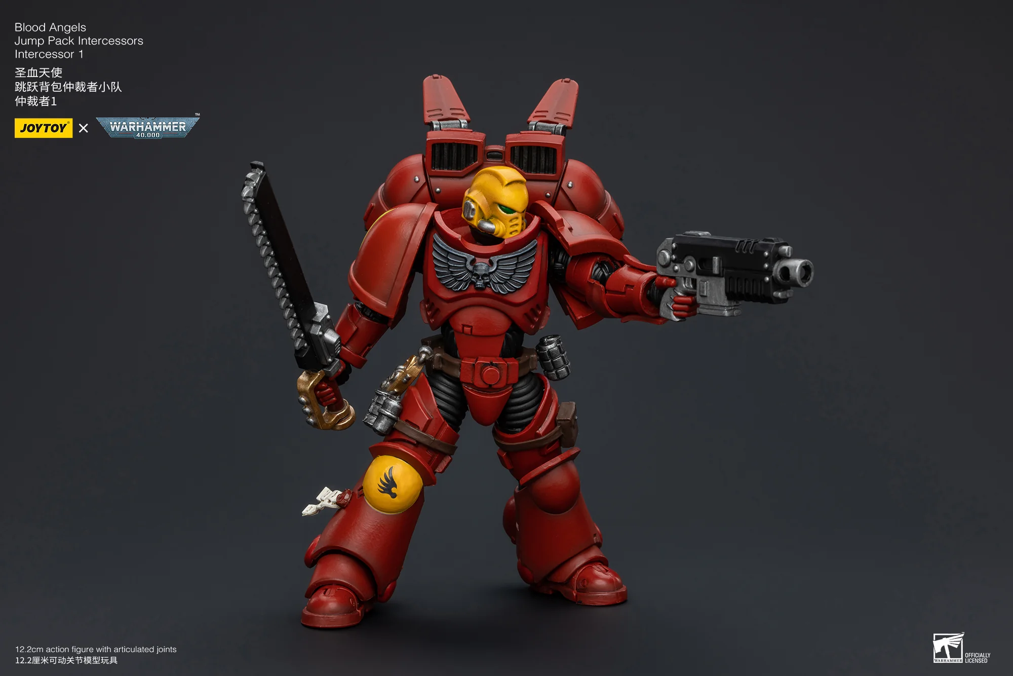 JOYTOY Warhammer 40k 1: 18 Blood Angels Jump Pack Intercessors - JOYTOY WORLD