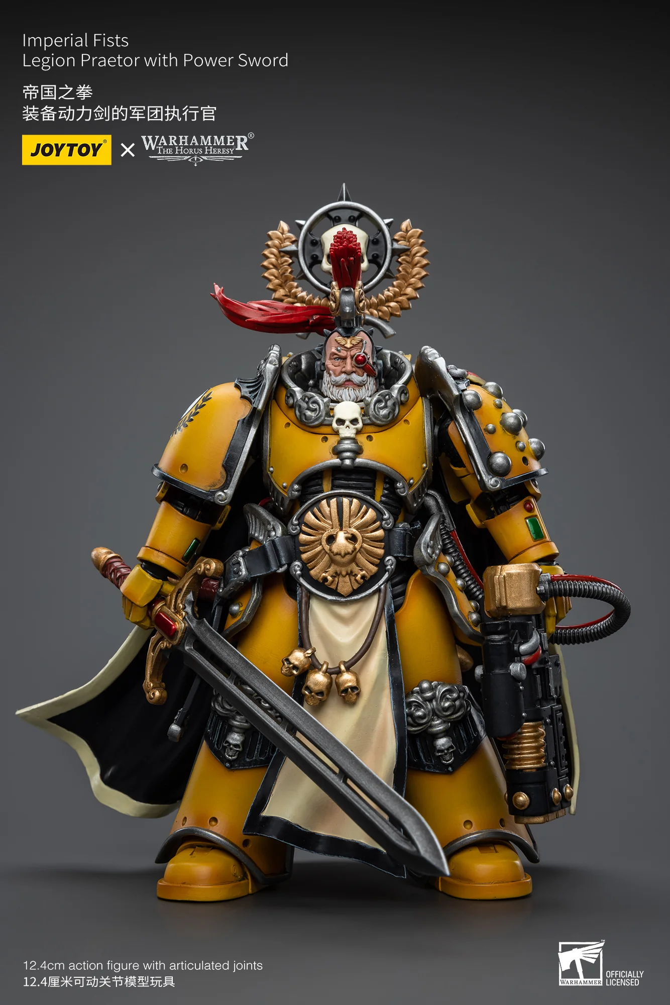 JOYTOY JT9138 Warhammer The Horus Heresy 1: 18 Imperial Fists Legion Praetor with Power Sword - JOYTOY WORLD