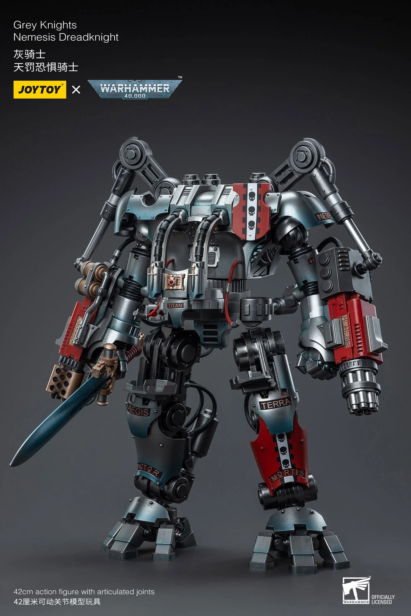 JOYTOY JT7592 Warhammer 40k 1: 18 Grey Knights Nemesis Dreadknight - JOYTOY WORLD