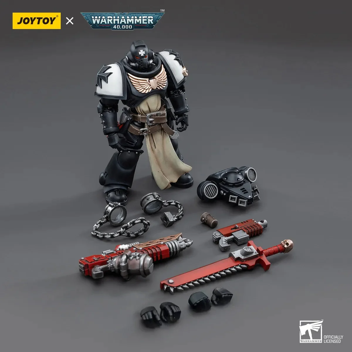 JOYTOY JT7783 Warhammer 40k 1: 18 Black Templars Primaris Initiate Brother Raemont - JOYTOY WORLD