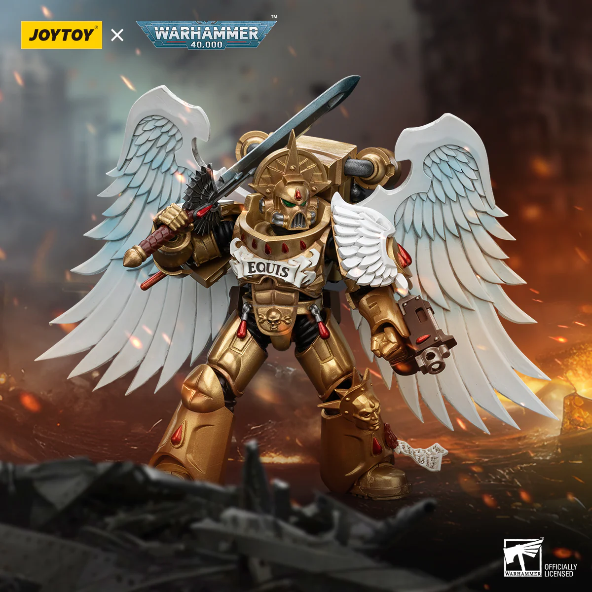 JOYTOY Warhammer 40k 1: 18 Blood Angels Sanguinary Guard - JOYTOY WORLD