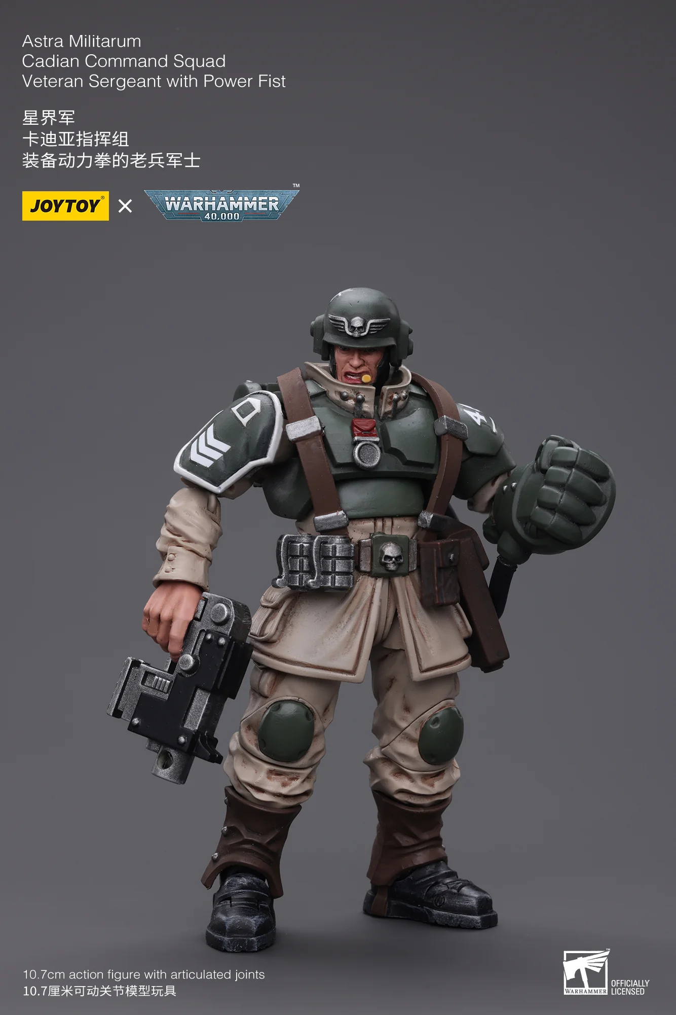 JOYTOY Warhammer 40k 1: 18 Astra Militarum Cadian Command Squad - JOYTOY WORLD