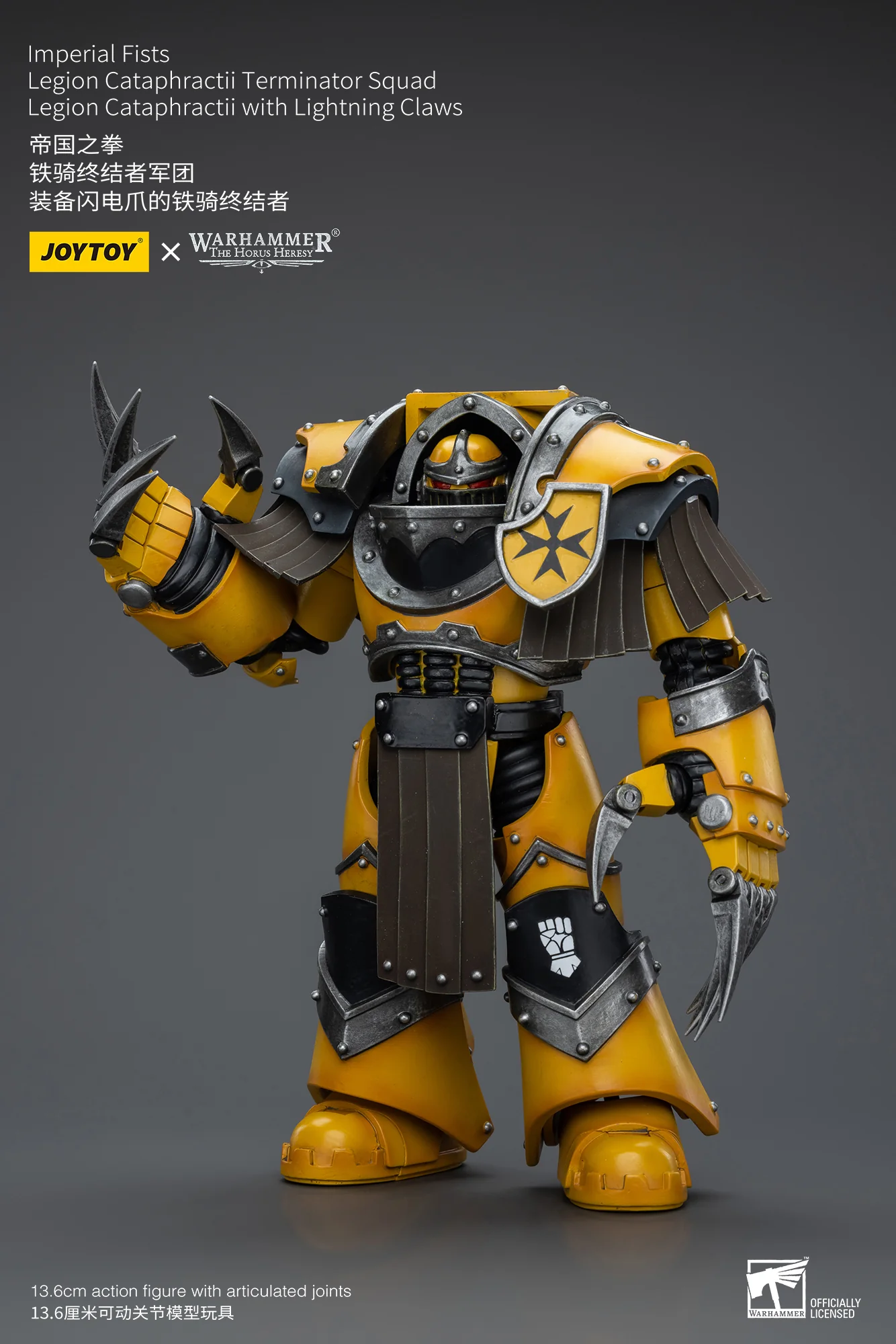 JOYTOY Warhammer The Horus Heresy 1:18 Imperial Fists Legion Cataphractii Terminator Squad - JOYTOY WORLD