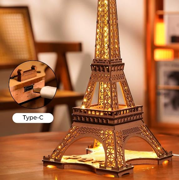 Robotime TGL01 Night of the Eiffel Tower - JOYTOY WORLD