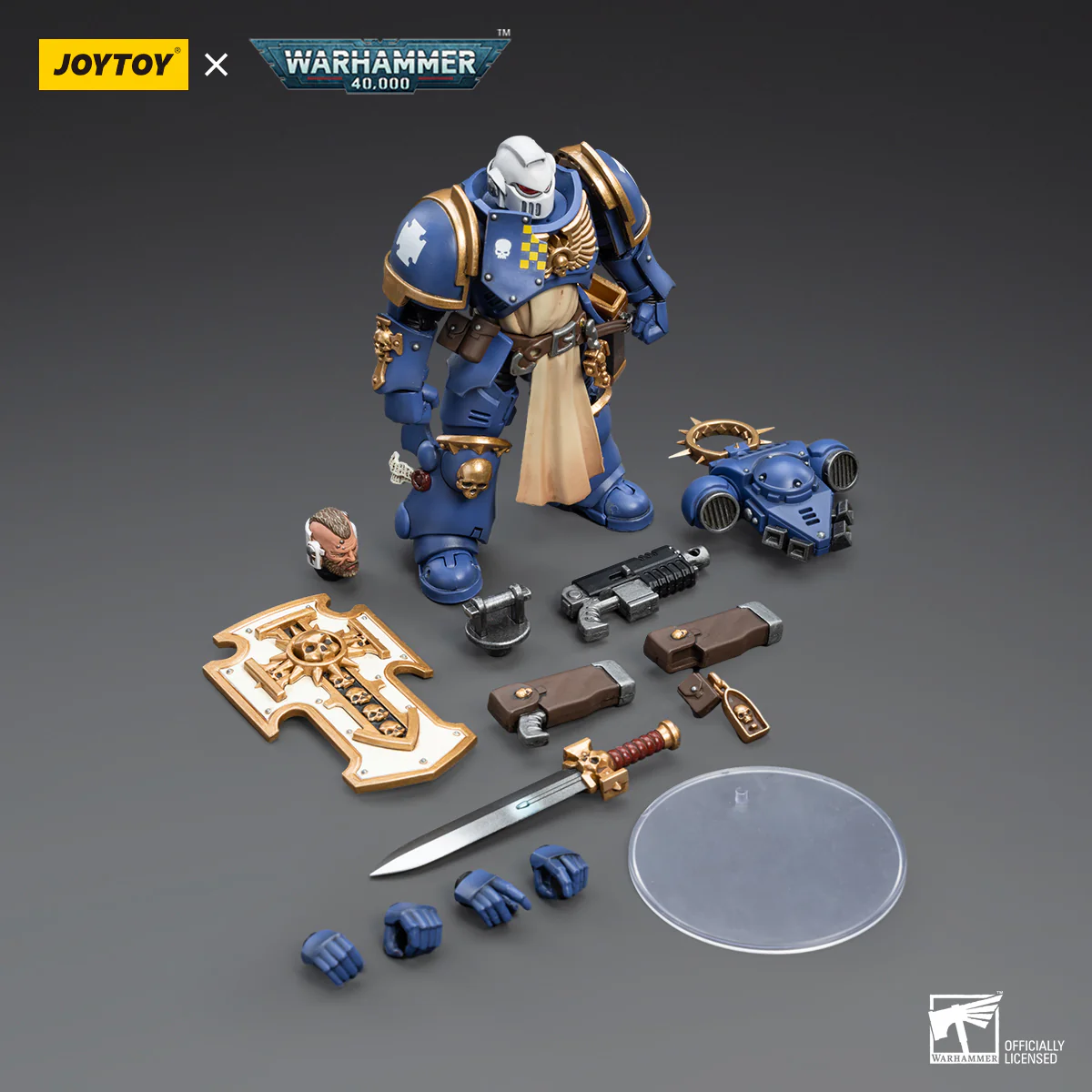 JOYTOY Warhammer 40k 1: 18 Space Marines Ultramarines Bladeguard Veterans - JOYTOY WORLD
