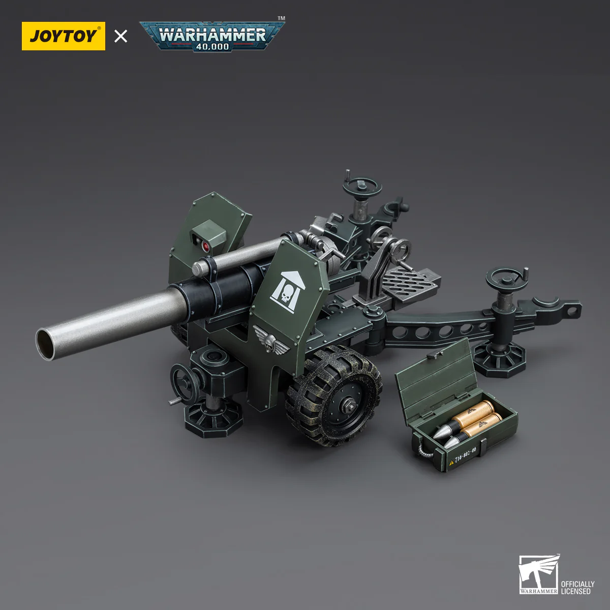 JOYTOY JT8858 Warhammer 40k 1: 18 Cadia Stands Astra Militarum Ordnance Team with Bombast Field Gun - JOYTOY WORLD